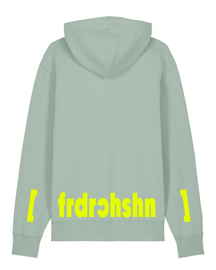 hoodie türkis friedrichshain neon gelb print hmbrg berlin