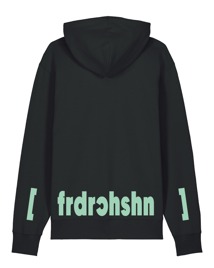 hoodie schwarz friedrichshain türkis print hmbrg berlin