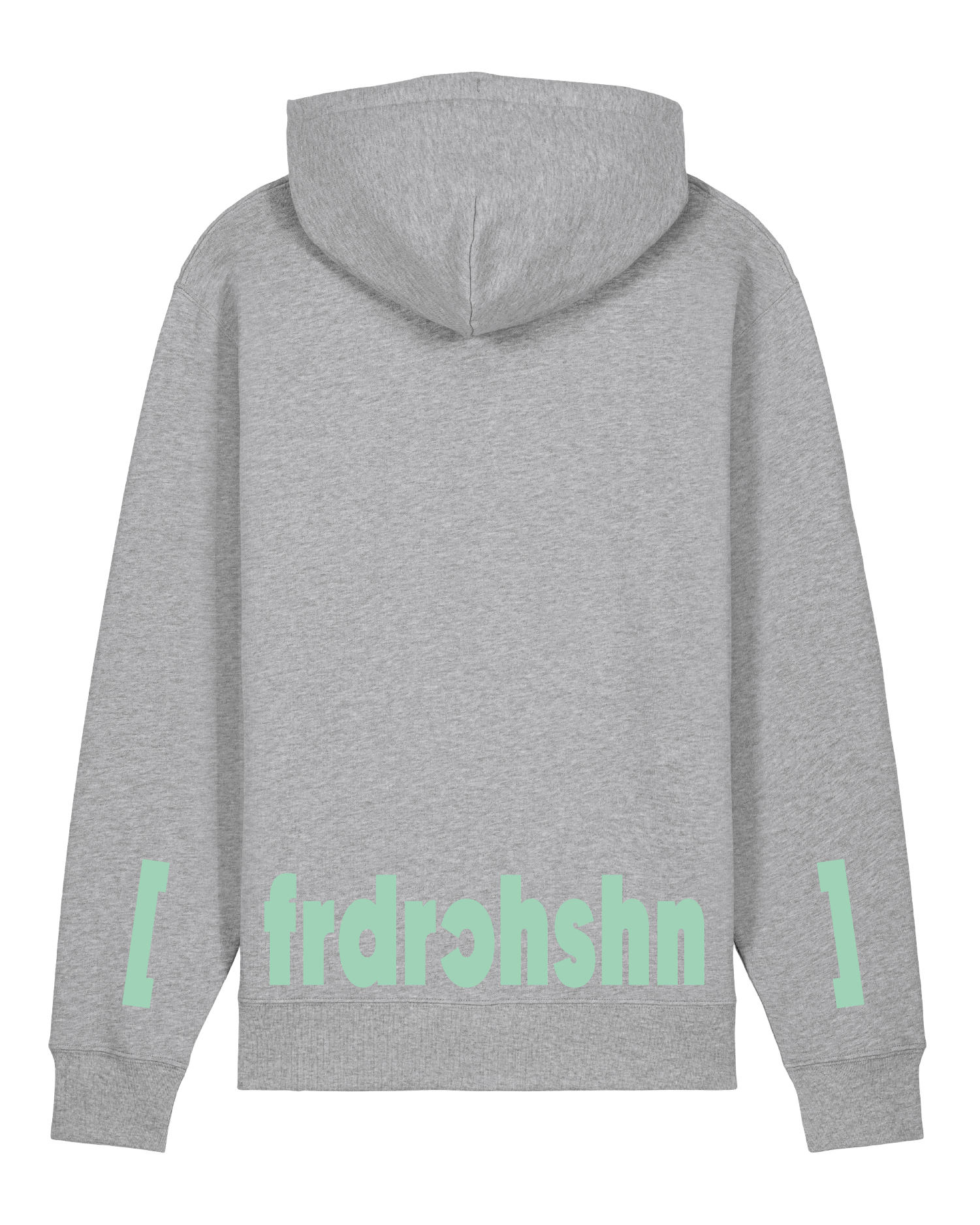 hoodie grau mint print friedrichshain berlin