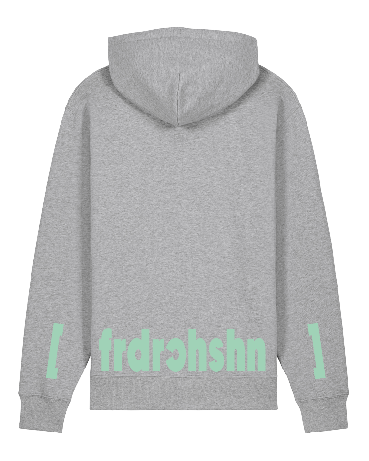hoodie grau mint print friedrichshain berlin