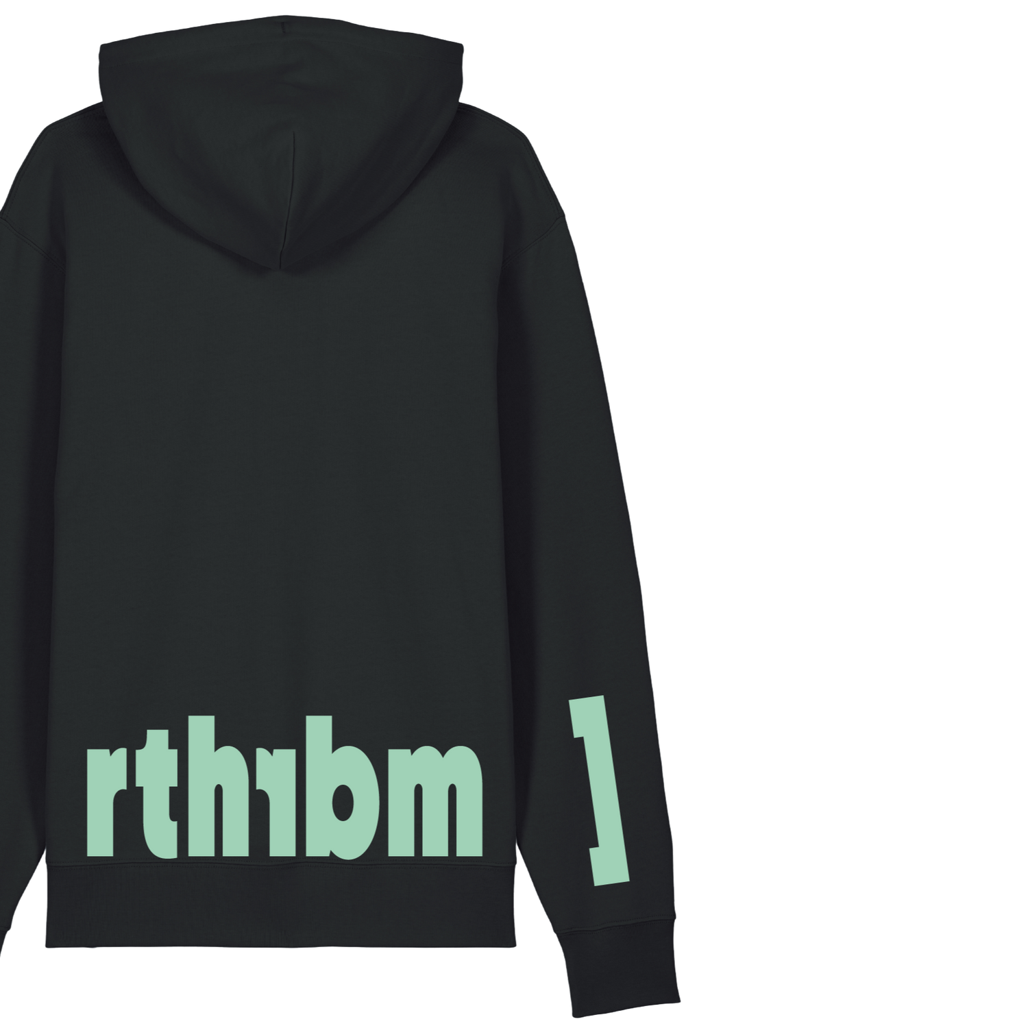 hoodie schwarz rotherbaum türkis print hmbrg hamburg