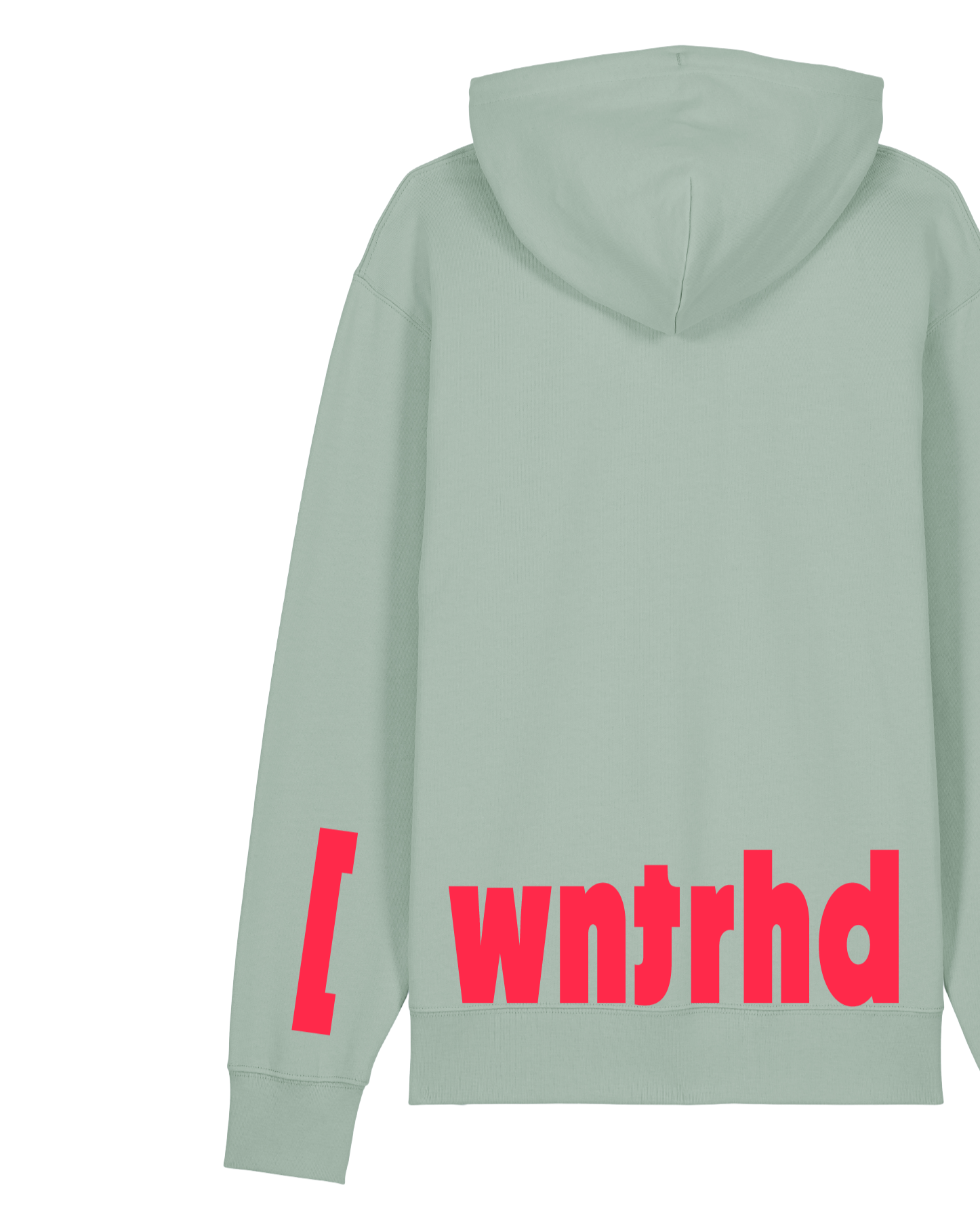 hoodie türkis winterhude neon rot print hmbrg hamburg