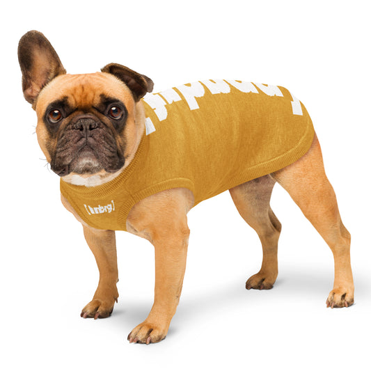 Mehr als ein Hundepullover. Ein Stück Eppendorf. Ein Stück Zuhause. Farbe: Senf/Weiß