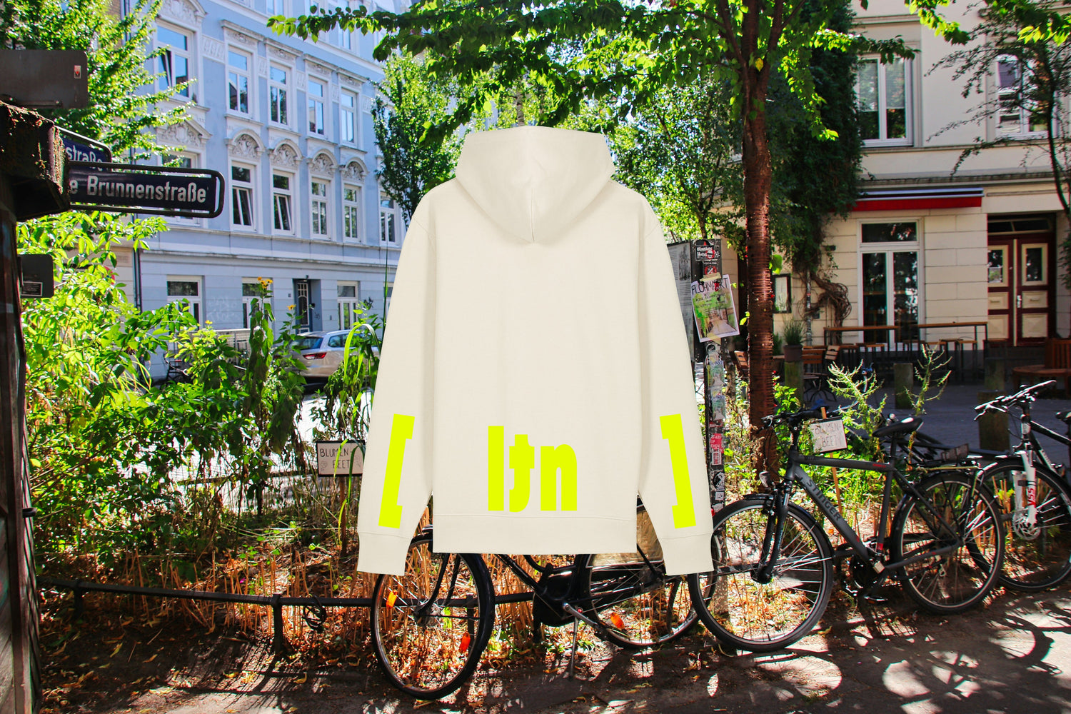 hmbrg Hoodie Altona Natural Raw Neon Gelb [ltn]