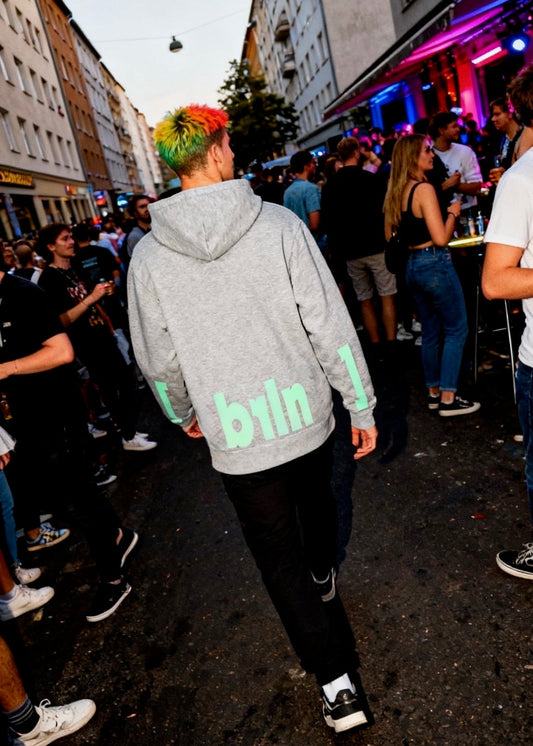 [berlin] Heather Grey Unisex Hoodie