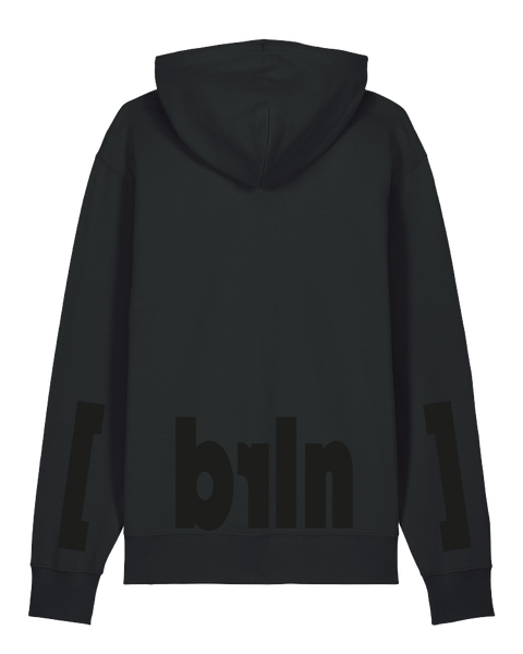 [berlin] Black – hoodie: black / schriftfarbe [brln]: black