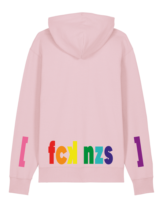 [fck nzs] Unisex Hoodie Cotton Pink