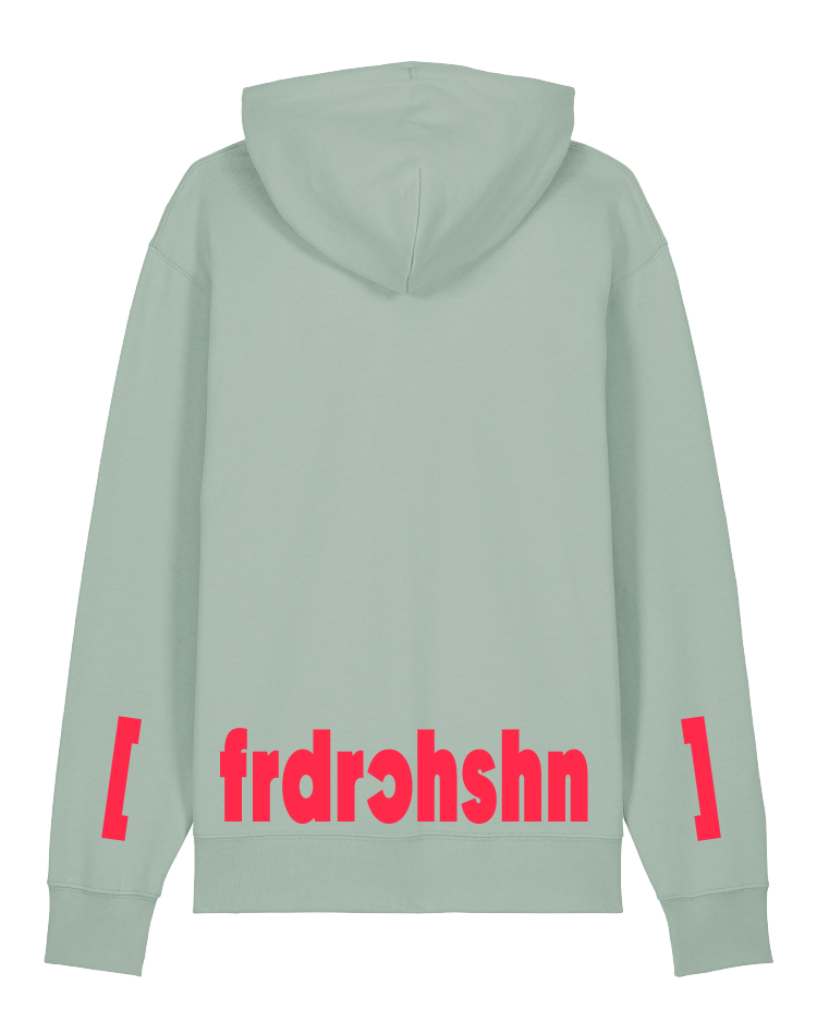 hoodie türkis friedrichshain neon rot print hmbrg berlin