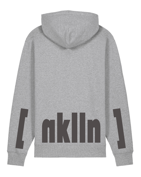 [neukölln] Heather Grey – hoodie: heather grey / schriftfarbe [nklln]: anthracite
