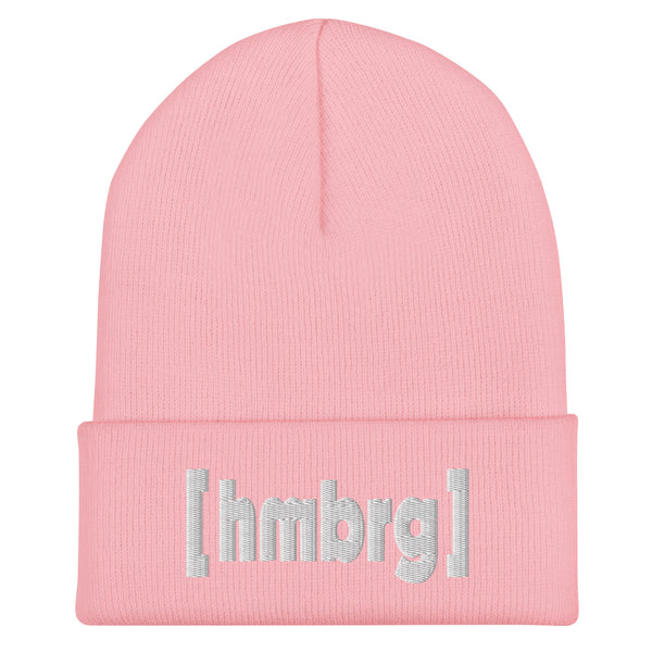 Hamburg Beanie mit weißem [hmbrg] Stick – Deine Stadt. Dein Style. Dein Winter. – baby pink