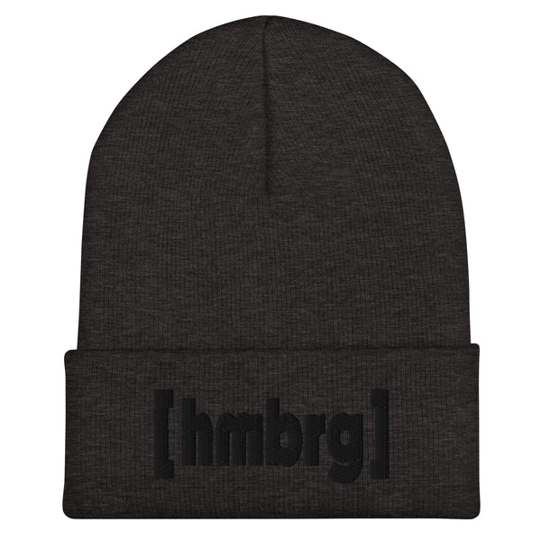 Hamburg Beanie mit schwarzem [hmbrg] Stick – Deine Stadt. Dein Style. Dein Winter. – dunkelgrau