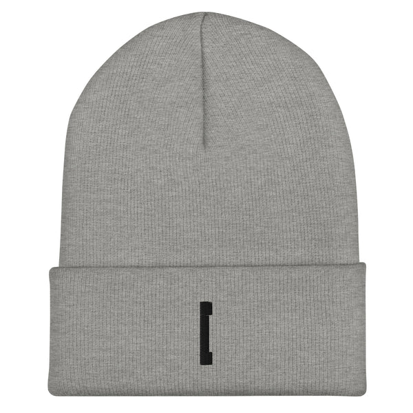 Hamburg Beanie mit schwarzem Icon Stick – Deine Stadt. Dein Style. Dein Winter. – heather grau