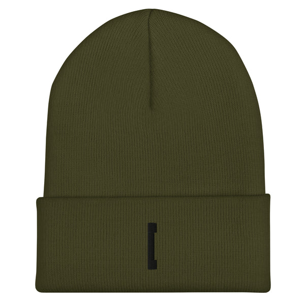 Hamburg Beanie mit schwarzem Icon Stick – Deine Stadt. Dein Style. Dein Winter. – olive