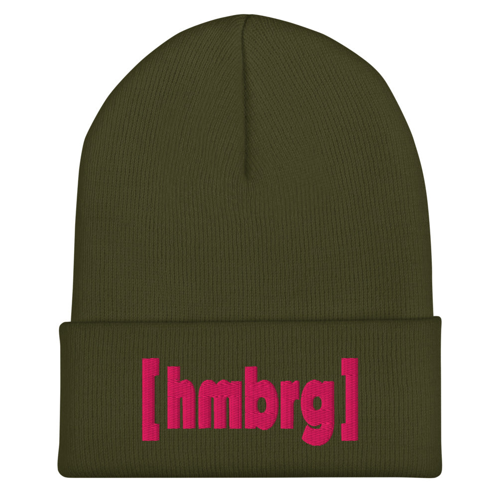 Hamburg Beanie mit pinkem [hmbrg] Stick.  – Deine Stadt. Dein Style. Dein Winter.
