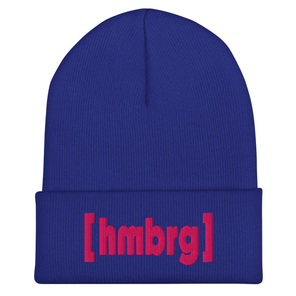 Hamburg Beanie mit pinkem [hmbrg] Stick.  – Deine Stadt. Dein Style. Dein Winter. – royal