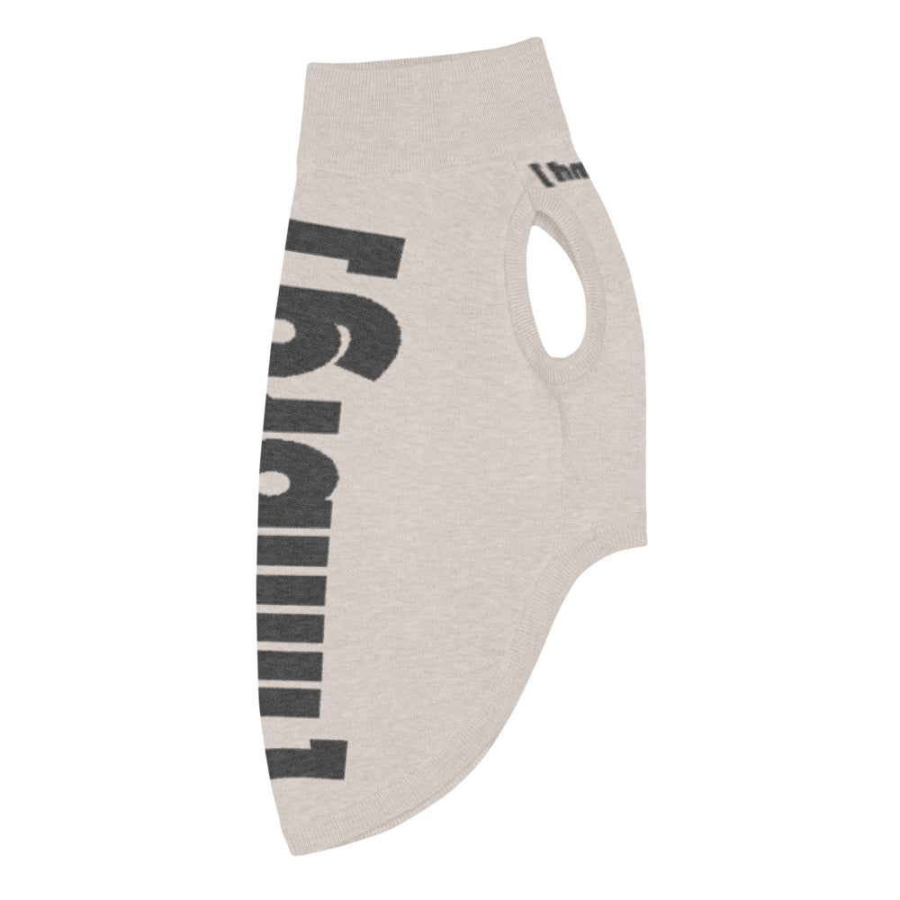 Mehr als ein Hundepullover.  Ein Stück Hamburg. Ein Stück Zuhause. Farbe: Sand/Dunkelgrau