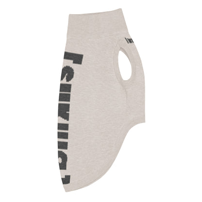 Blankenese Hundepullover Sand/Dunkelgrau