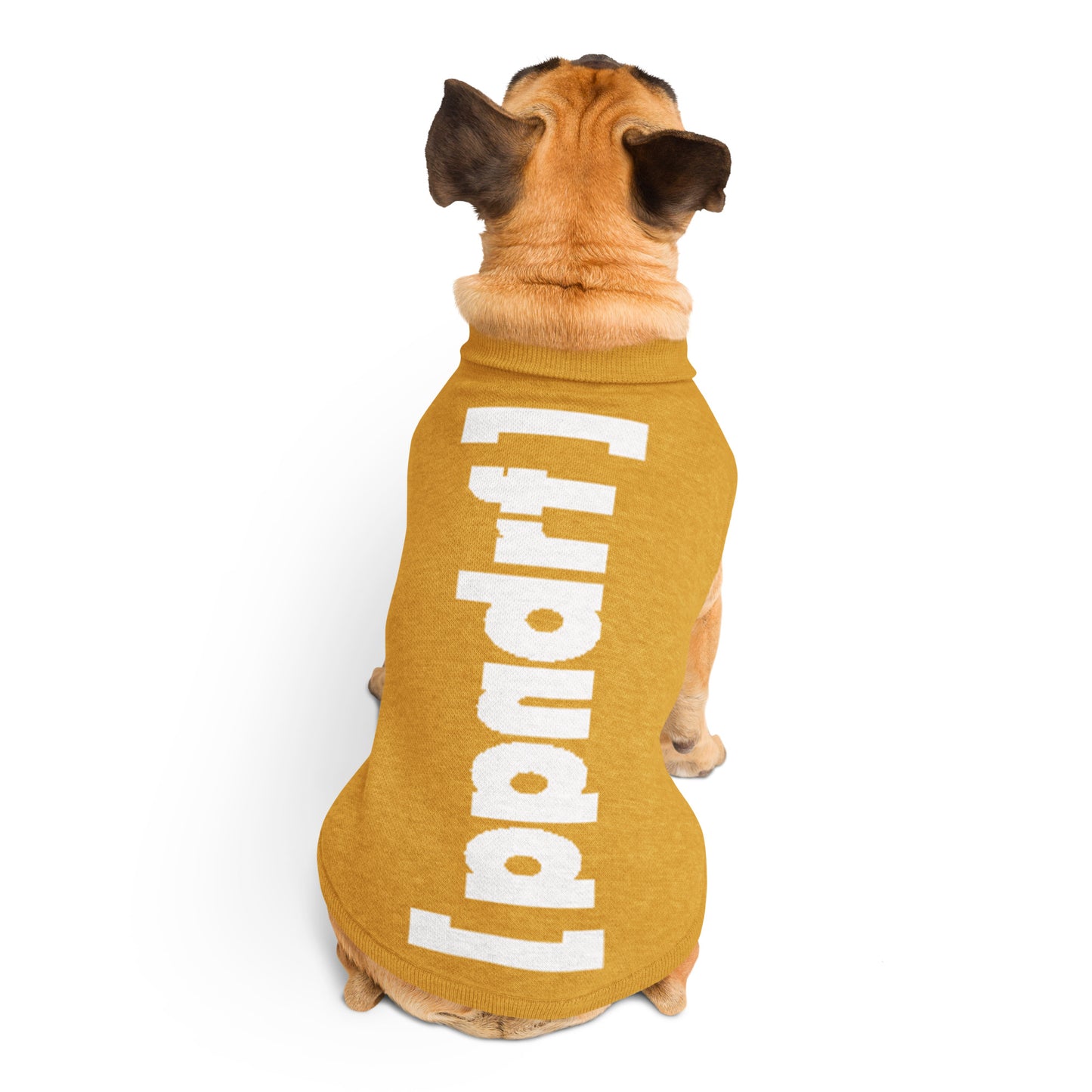Mehr als ein Hundepullover. Ein Stück Eppendorf. Ein Stück Zuhause. Farbe: Senf/Weiß