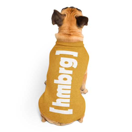 Mehr als ein Hundepullover.  Ein Stück Hamburg. Ein Stück Zuhause. Farbe: Senf/weiß