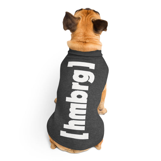 Mehr als ein Hundepullover.  Ein Stück Hamburg. Ein Stück Zuhause. Farbe: Dunkelgrau/weiß