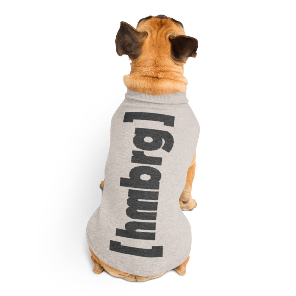 Mehr als ein Hundepullover.  Ein Stück Hamburg. Ein Stück Zuhause. Farbe: Sand/Dunkelgrau