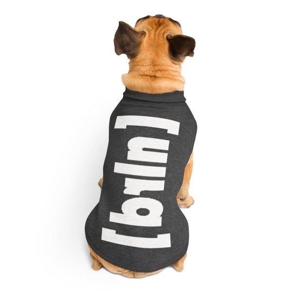 Mehr als ein Hundepullover.  Ein Stück Berlin. Ein Stück Zuhause. Farbe: Dunkelgrau/Weiß