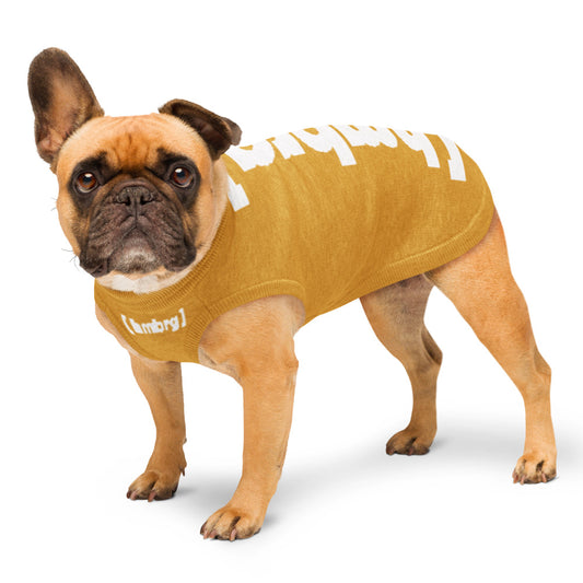 Mehr als ein Hundepullover.  Ein Stück Hamburg. Ein Stück Zuhause. Farbe: Senf/weiß