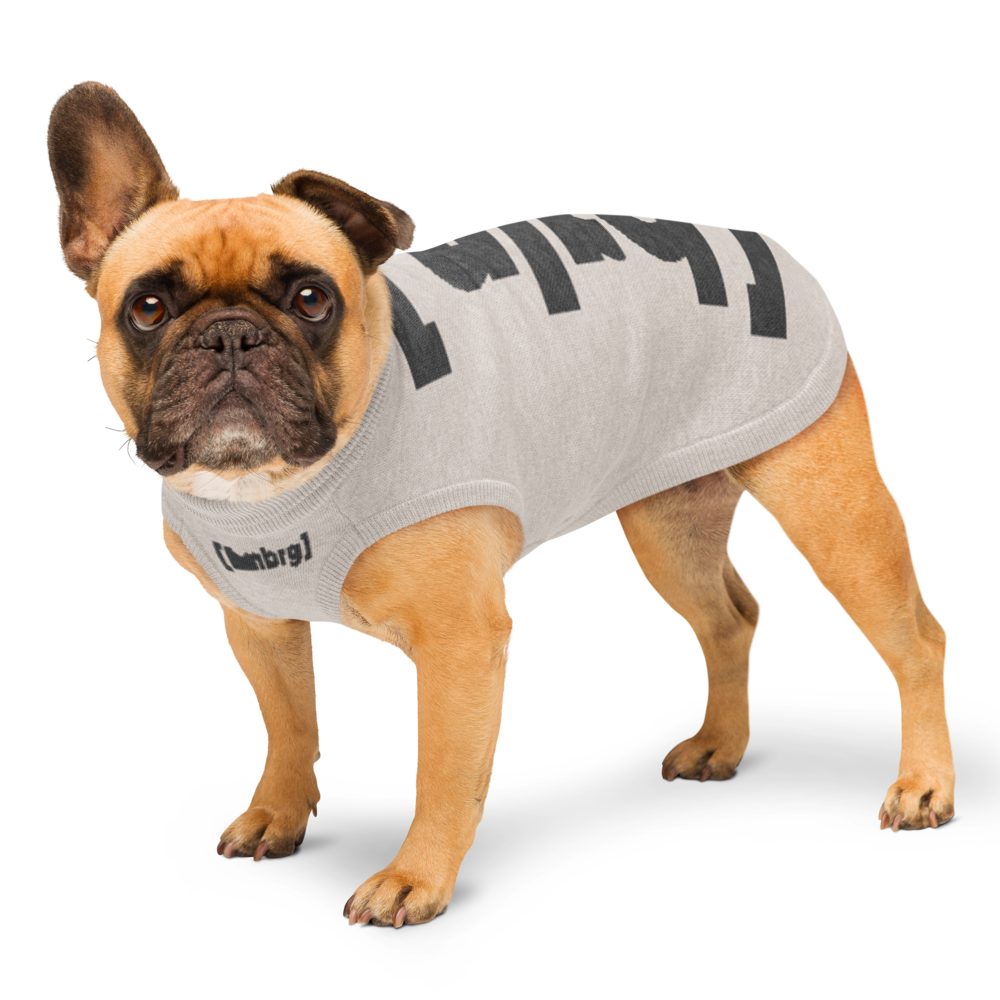 Mehr als ein Hundepullover. Ein Stück Berlin. Ein Stück Zuhause. Farbe: Sand/Dunkelgrau