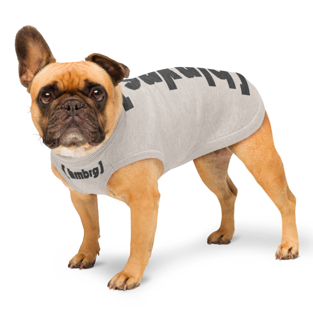 Mehr als ein Hundepullover. Ein Stück Blankenese. Ein Stück Zuhause. Farbe: Sand/Dunkelgrau