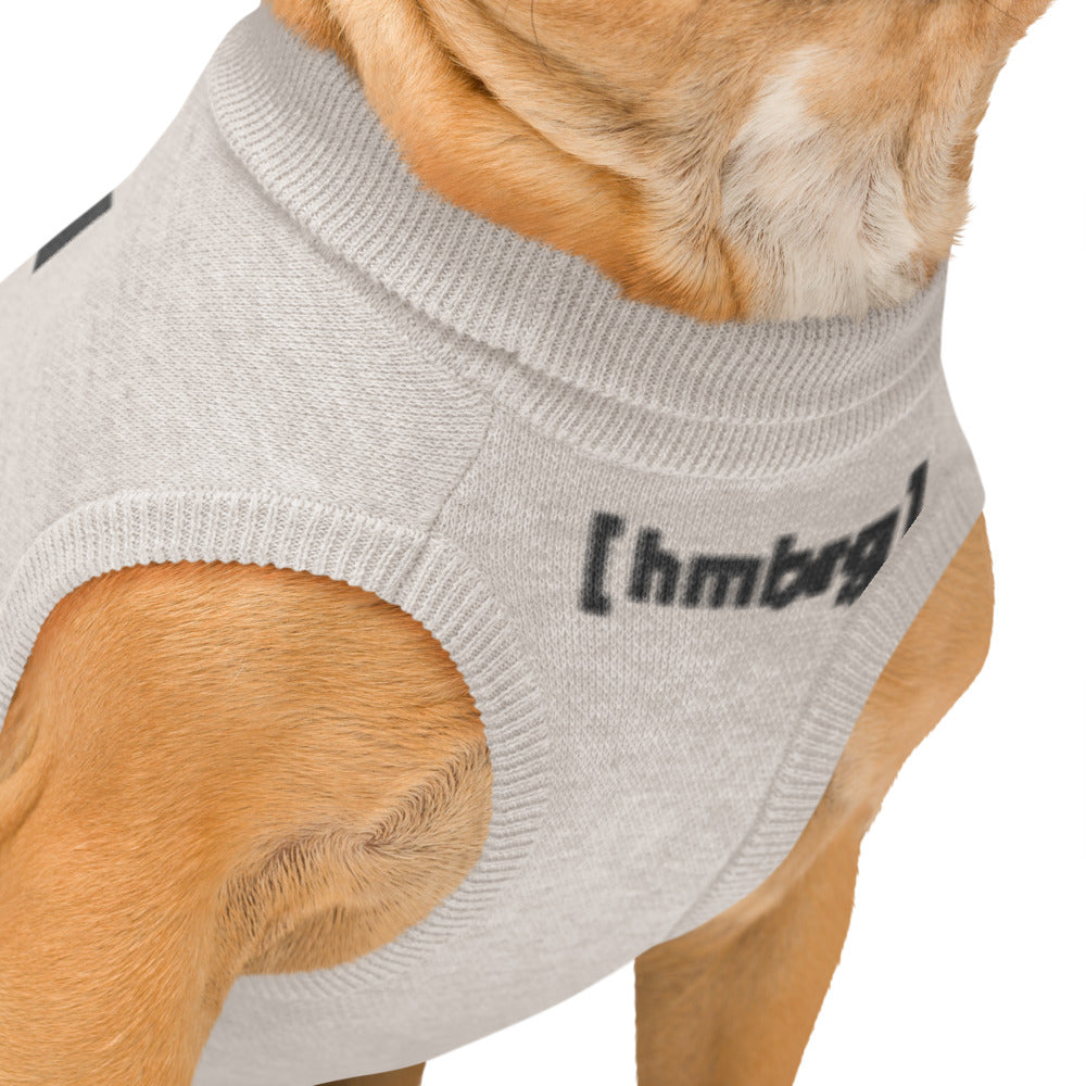 Mehr als ein Hundepullover.  Ein Stück Hamburg. Ein Stück Zuhause. Farbe: Sand/Dunkelgrau