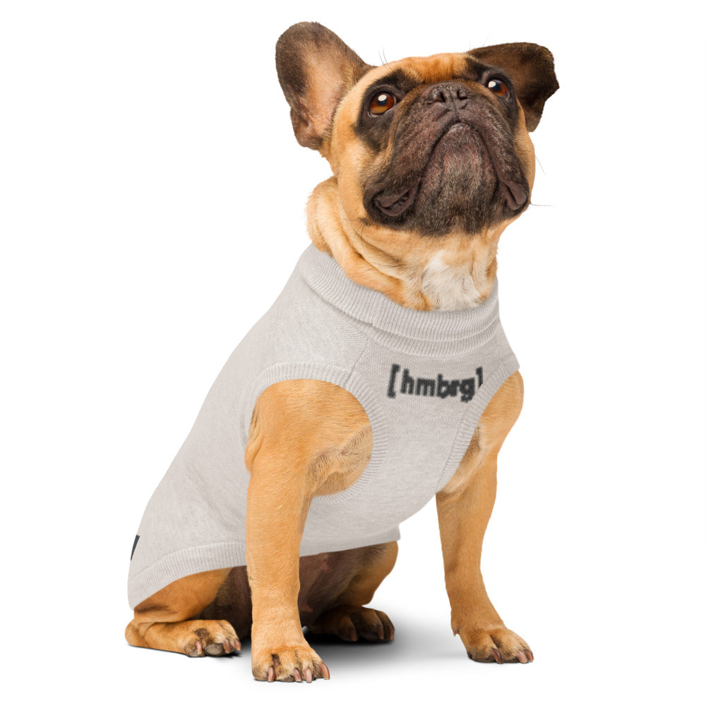 Mehr als ein Hundepullover.  Ein Stück Hamburg. Ein Stück Zuhause. Farbe: Sand/Dunkelgrau